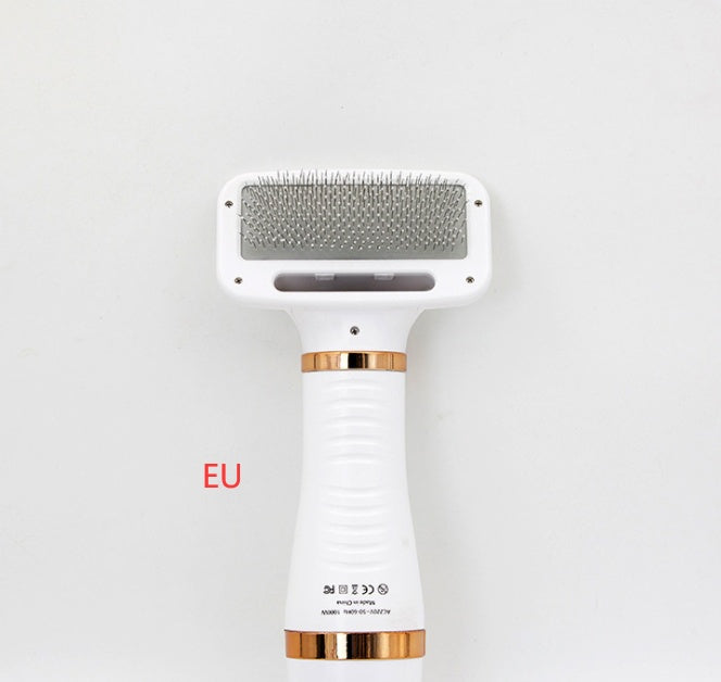 2-in-1 Pet Drying Brush – Dryer & Grooming Comb