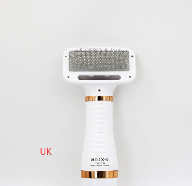2-in-1 Pet Drying Brush – Dryer & Grooming Comb