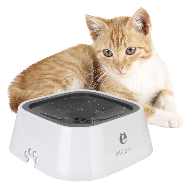 🐾 1.5L Floating Anti-Spill Water Bowl for Dogs & Cats