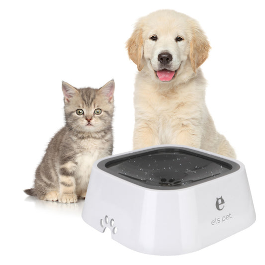 🐾 1.5L Floating Anti-Spill Water Bowl for Dogs & Cats